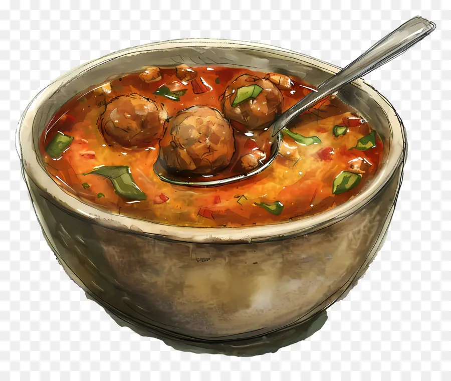 Sopa De Albóndigas，Sopa Con Albóndigas PNG