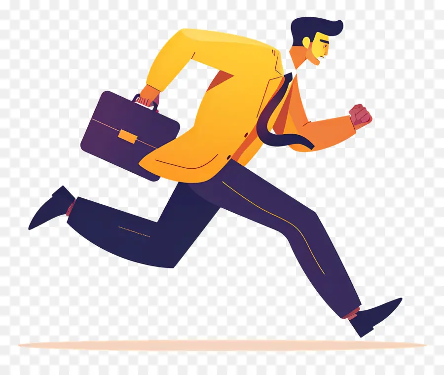 Empresario Corriendo，Hombre Corriendo PNG