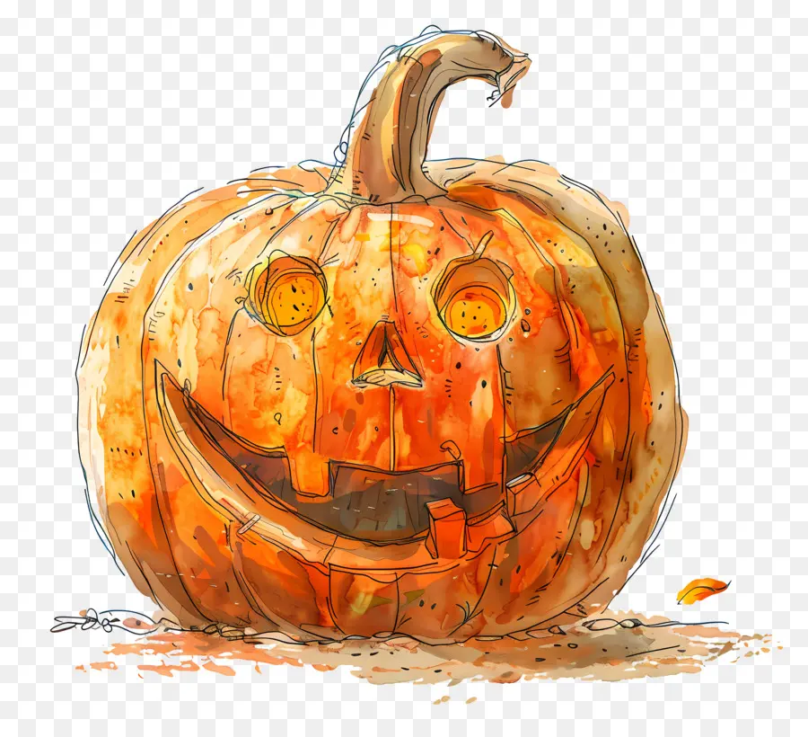 Calabaza Tallada，Calabaza Sonriente PNG