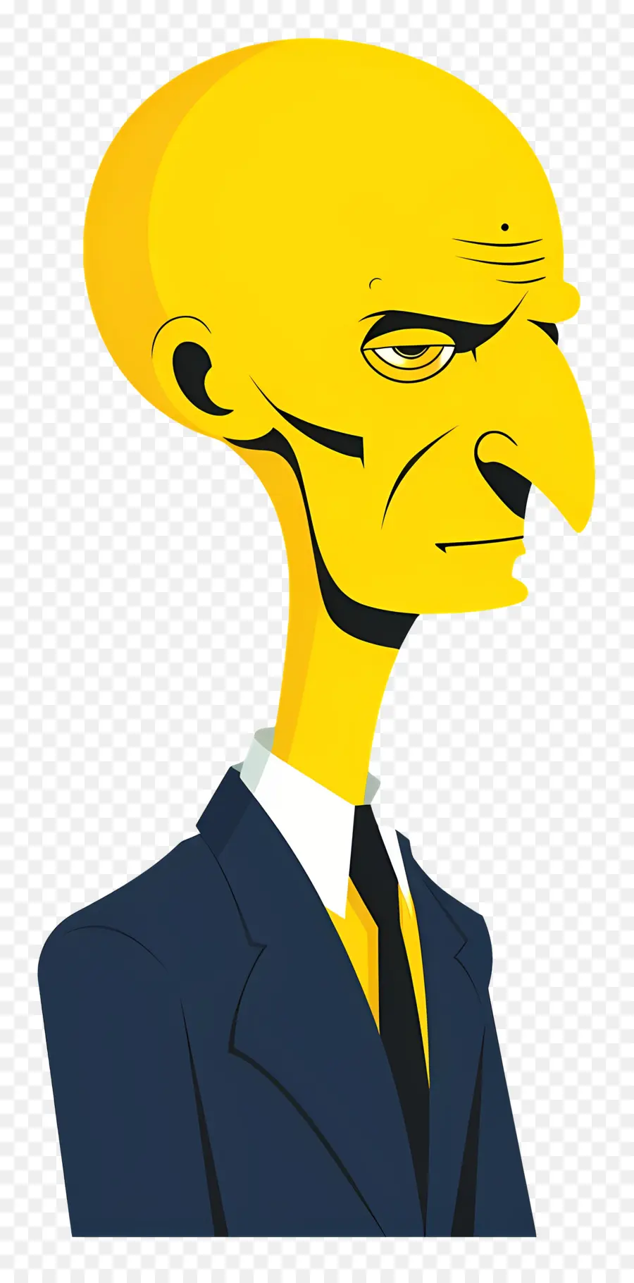 Señor Quemaduras，Personaje De Dibujos Animados Amarillo PNG