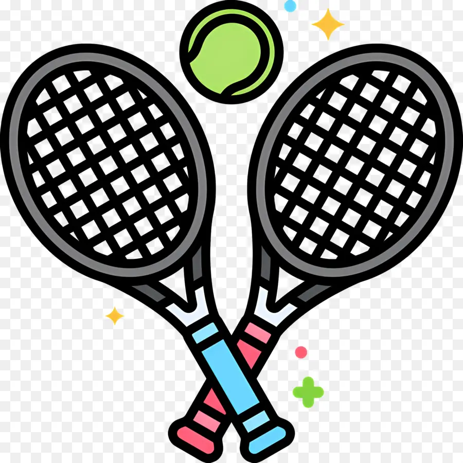 Raqueta De Tenis，Raquetas De Tenis Y Pelota PNG