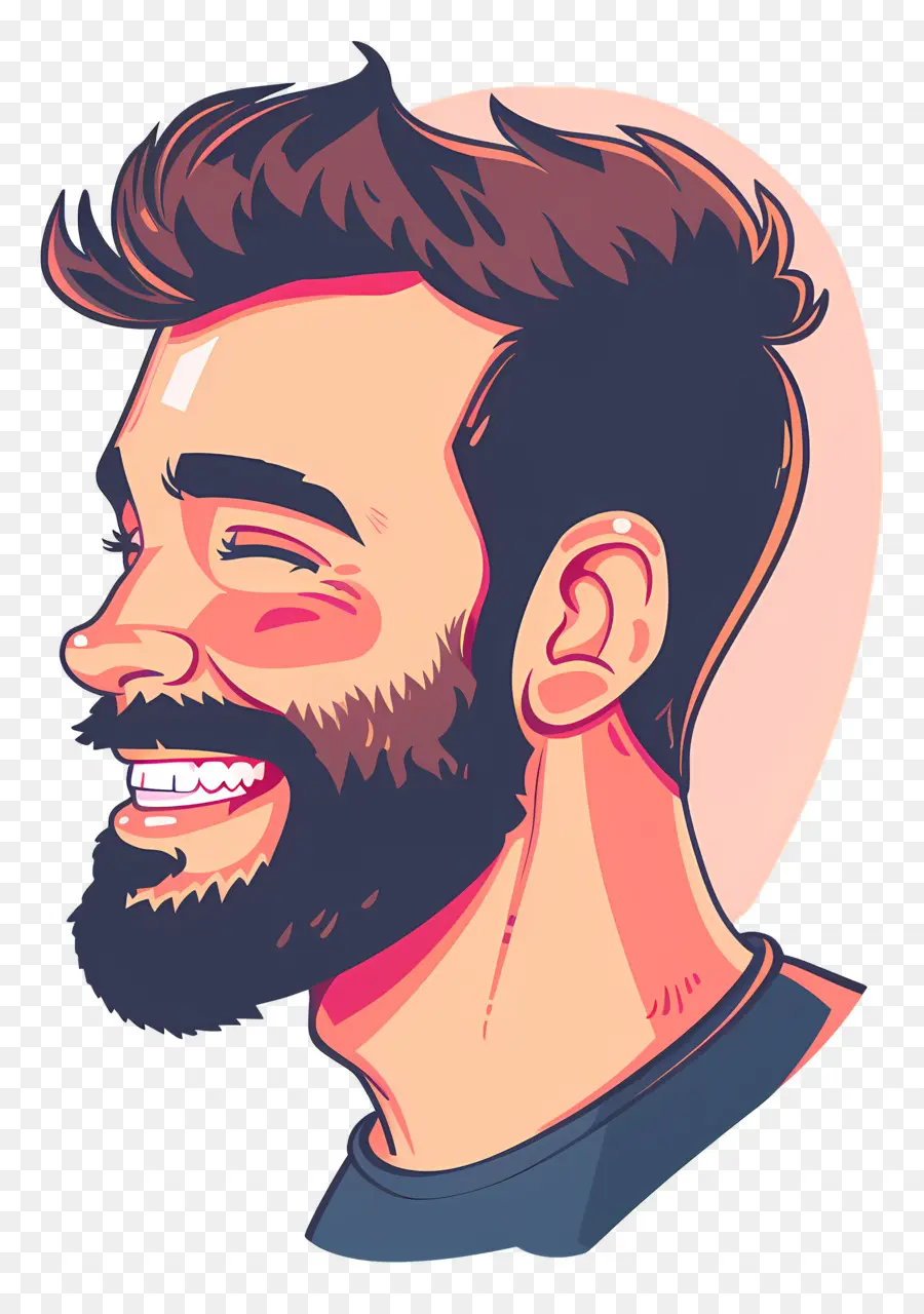 Cabeza De Hombre Sonriente，Hombre Sonriente PNG