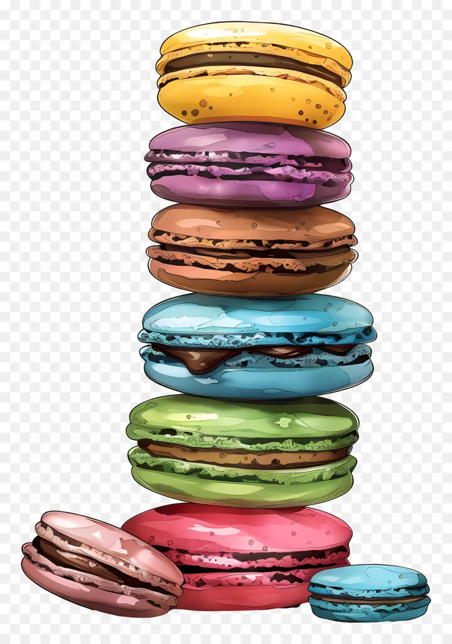 Pila De Macarrones，Macarrones PNG