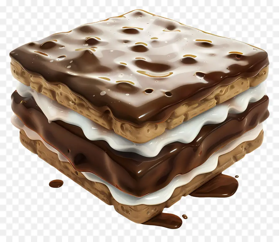 Sándwich De Helado，Oblea De Chocolate PNG