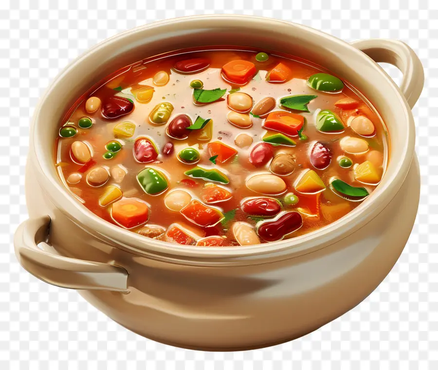 Sopa Minestrone，Sopa De Verduras PNG