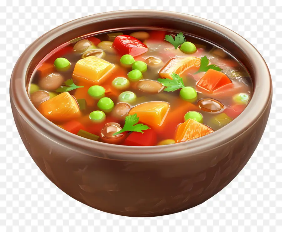 Sopa Minestrone，Sopa De Verduras PNG