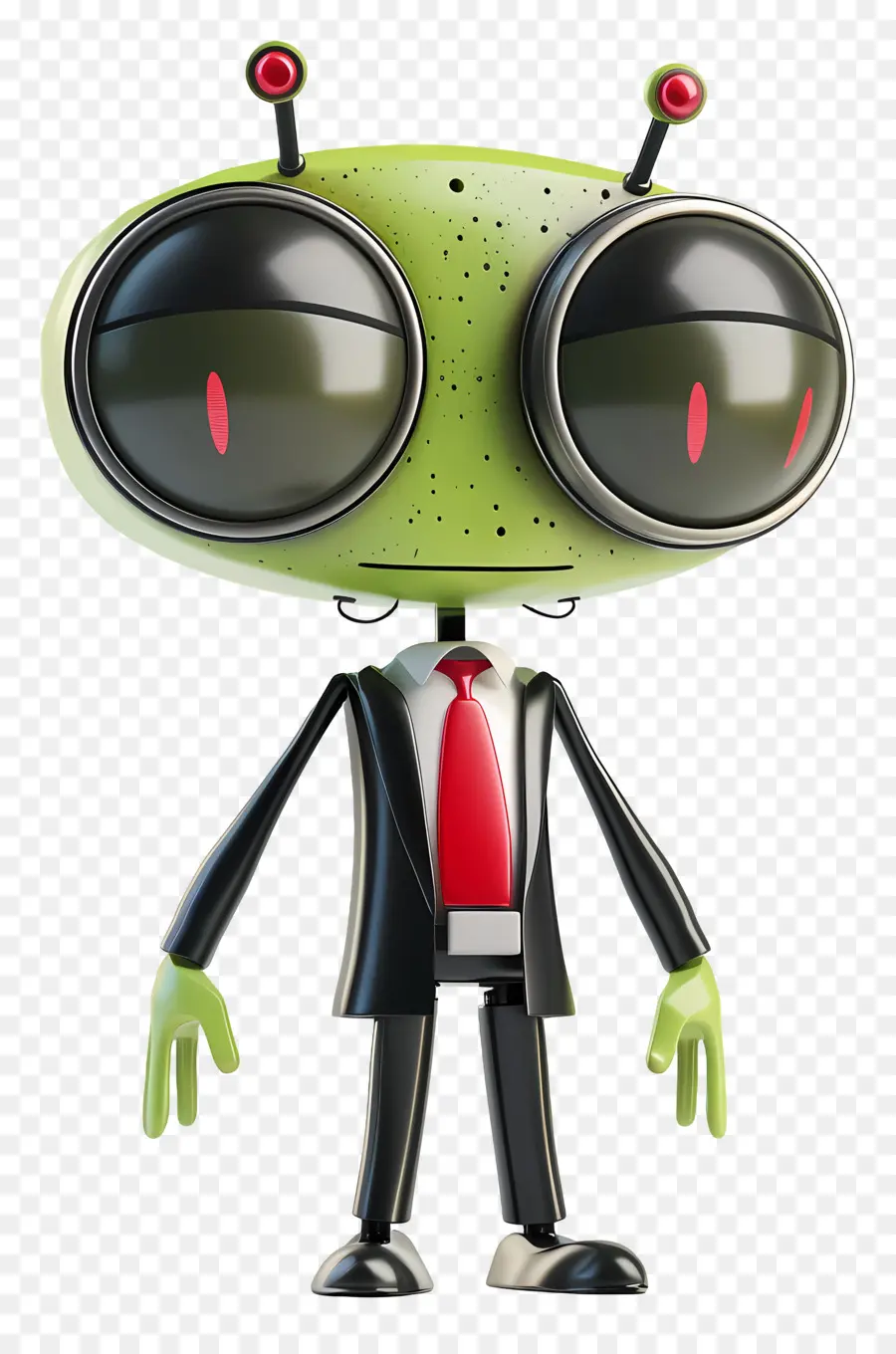 Invasor Zim，Alien Verde En Traje PNG