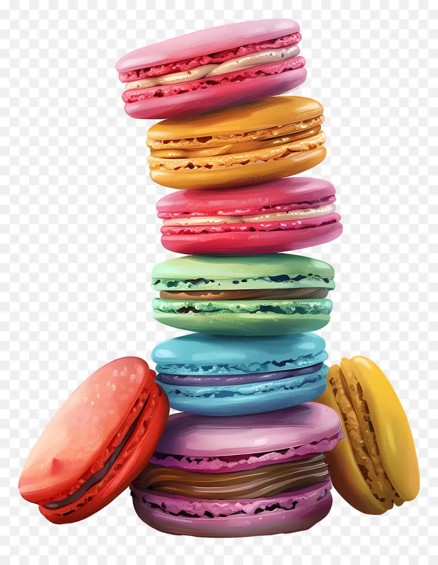 Pila De Macarrones，Macarrones PNG