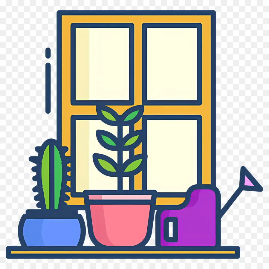 Planta De Ventana，Ventana Con Plantas PNG