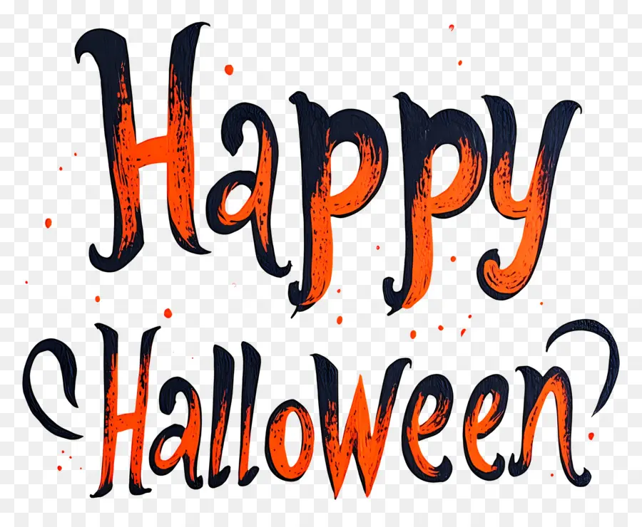 Feliz Halloween，Texto De Feliz Halloween PNG