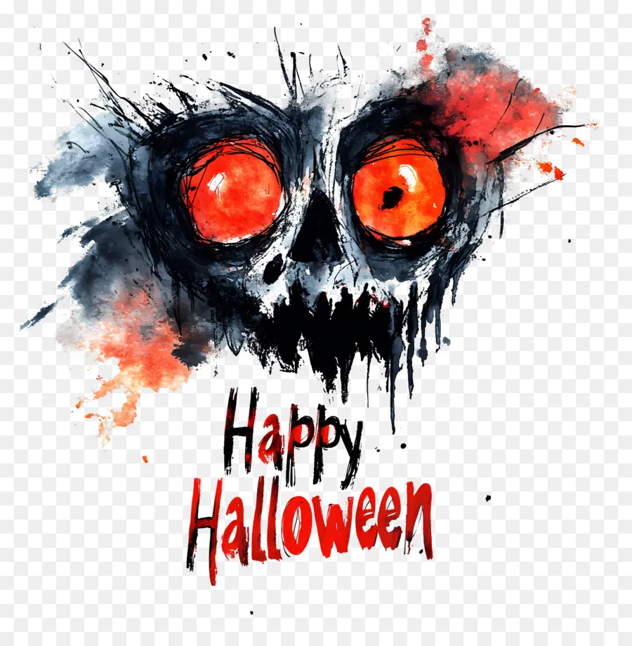 Feliz Halloween，Calavera De Halloween PNG