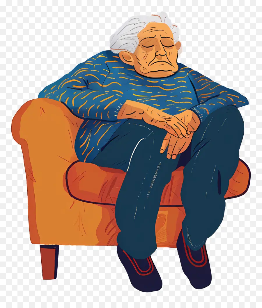 Anciana Cansada，Mujer Anciana PNG