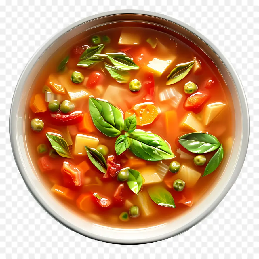 Sopa Minestrone，Sopa De Verduras PNG