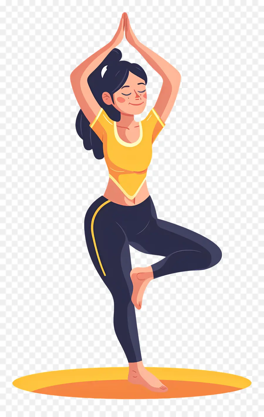 Chica Haciendo Yoga，Postura De Yoga PNG