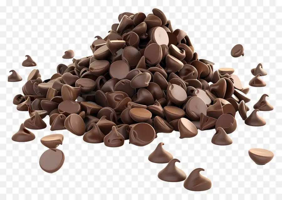 Chispas De Chocolate，Oscuro PNG