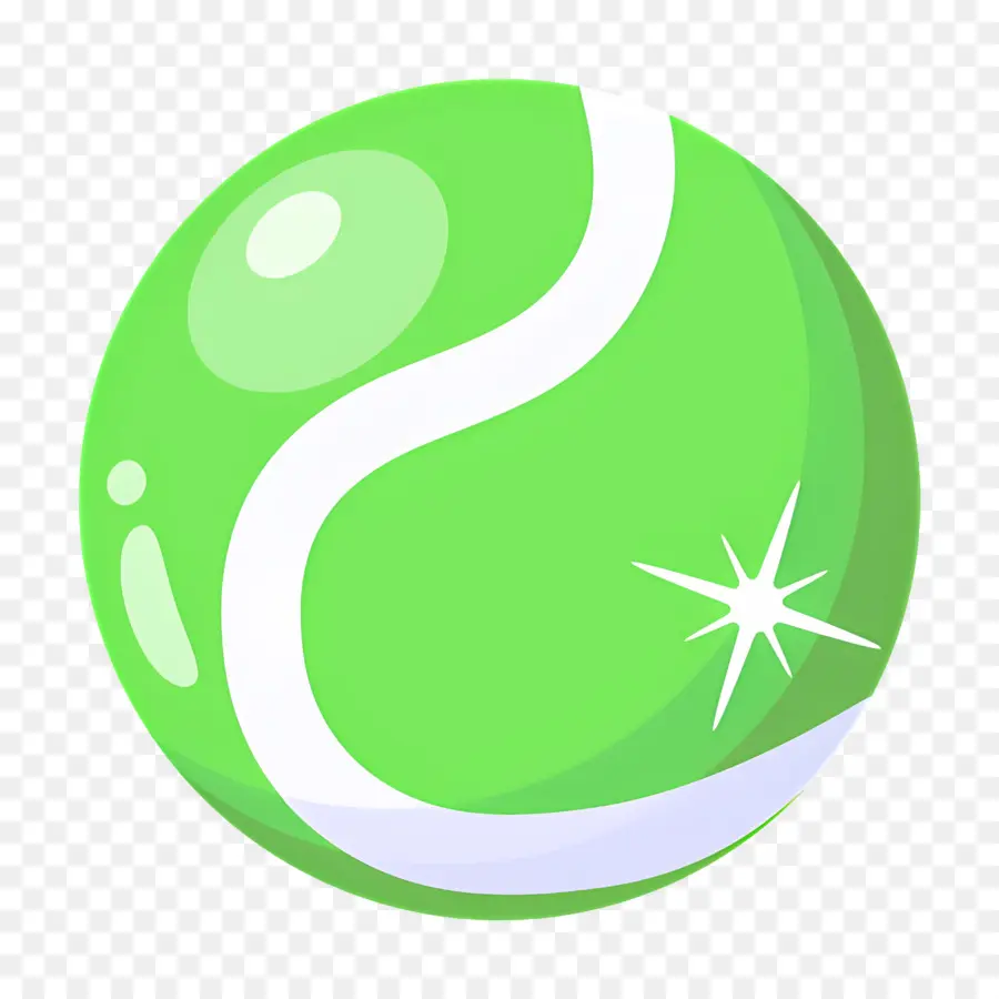 Pelota De Tenis，Bola Verde PNG