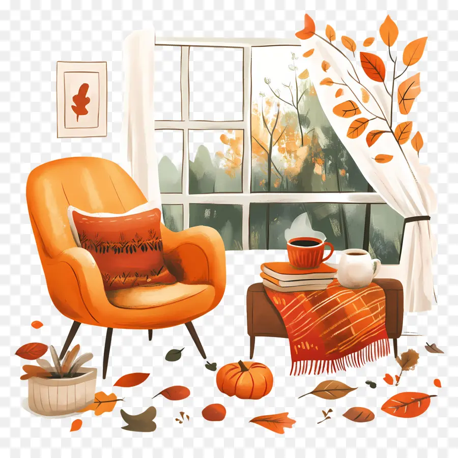 Otoño Acogedor，Habitación Acogedora PNG