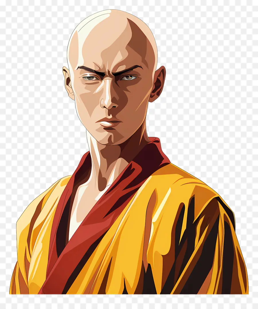 Saitama，Ilustración De Monje PNG