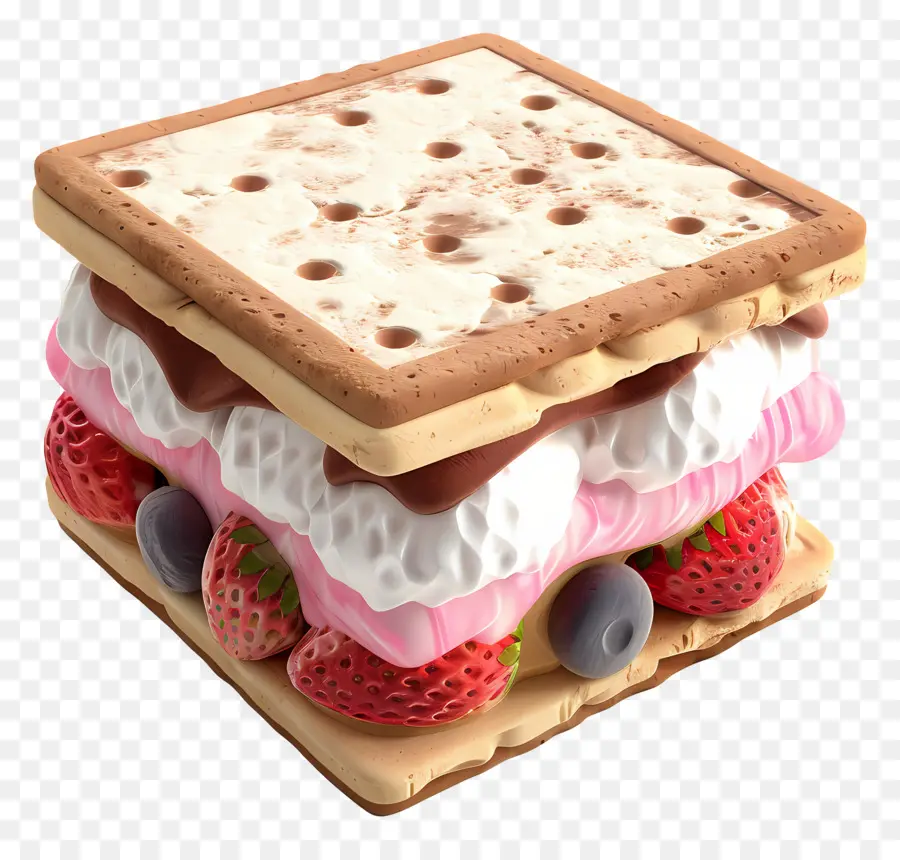 Sándwich De Helado，Sándwich De Postre PNG