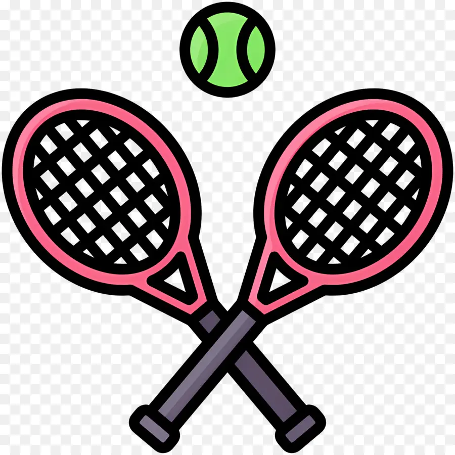 Raqueta De Tenis，Raquetas De Tenis Y Pelota PNG