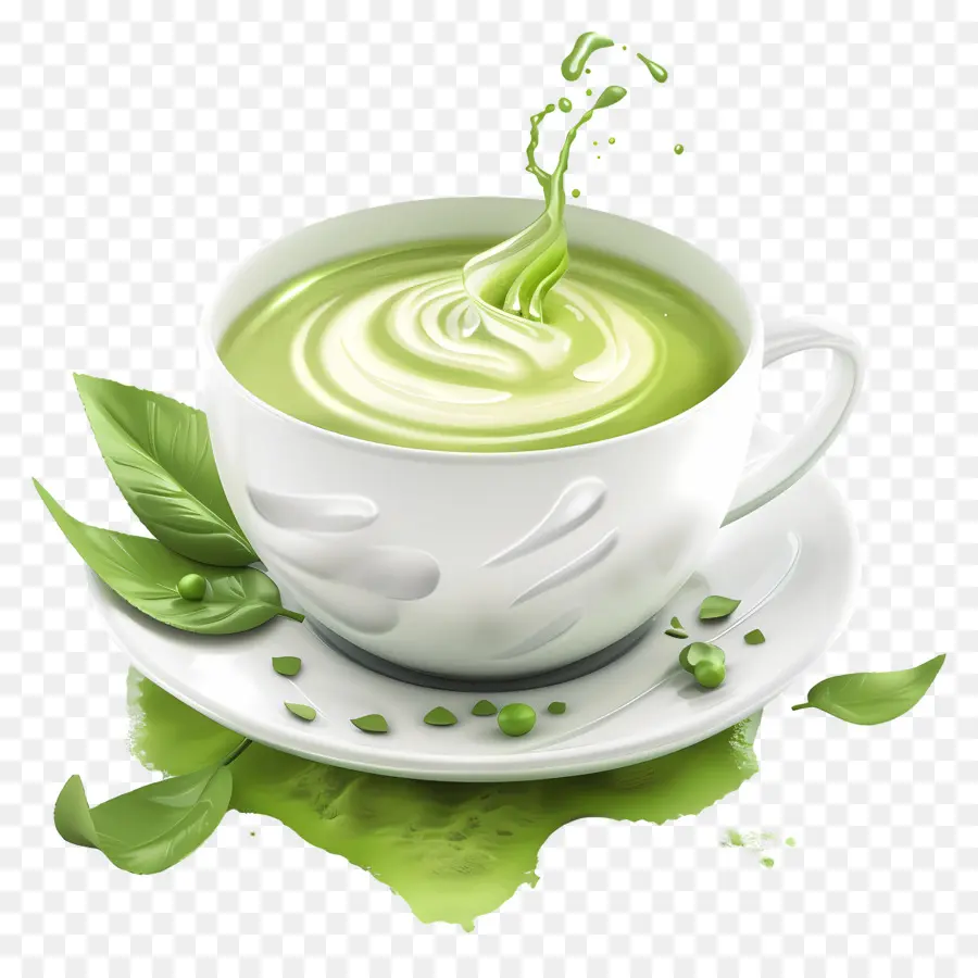 Té Matcha，Té Verde PNG