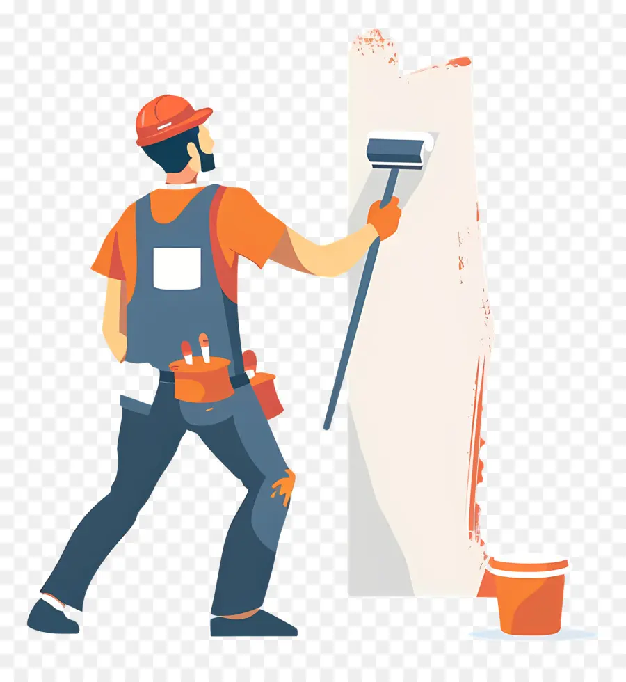 Pintor Pintando，Pintor PNG