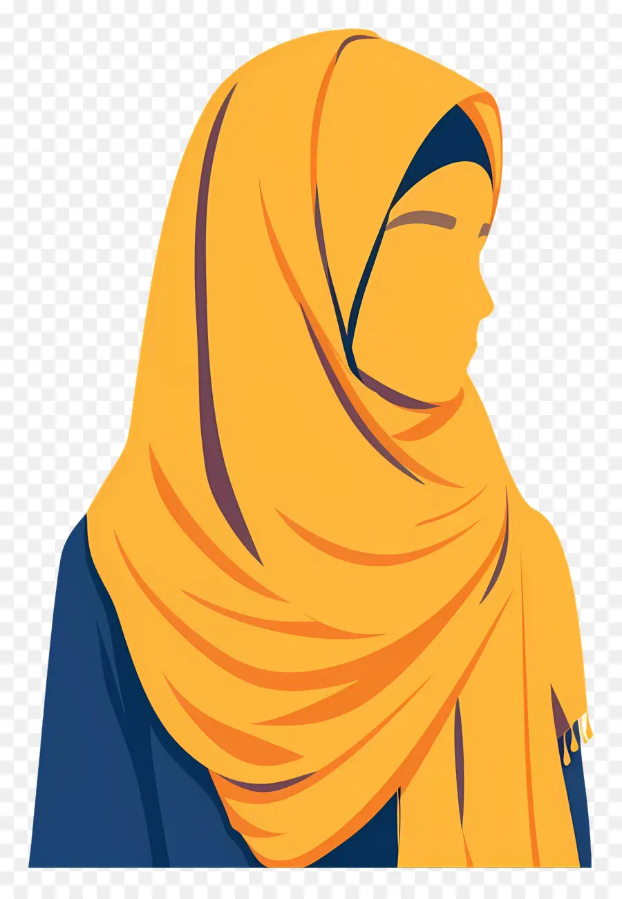 Chica Hijab De Dibujos Animados，Mujer En Hijab PNG