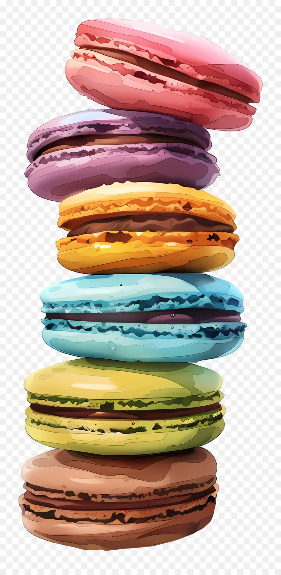 Pila De Macarrones，Macarrones PNG