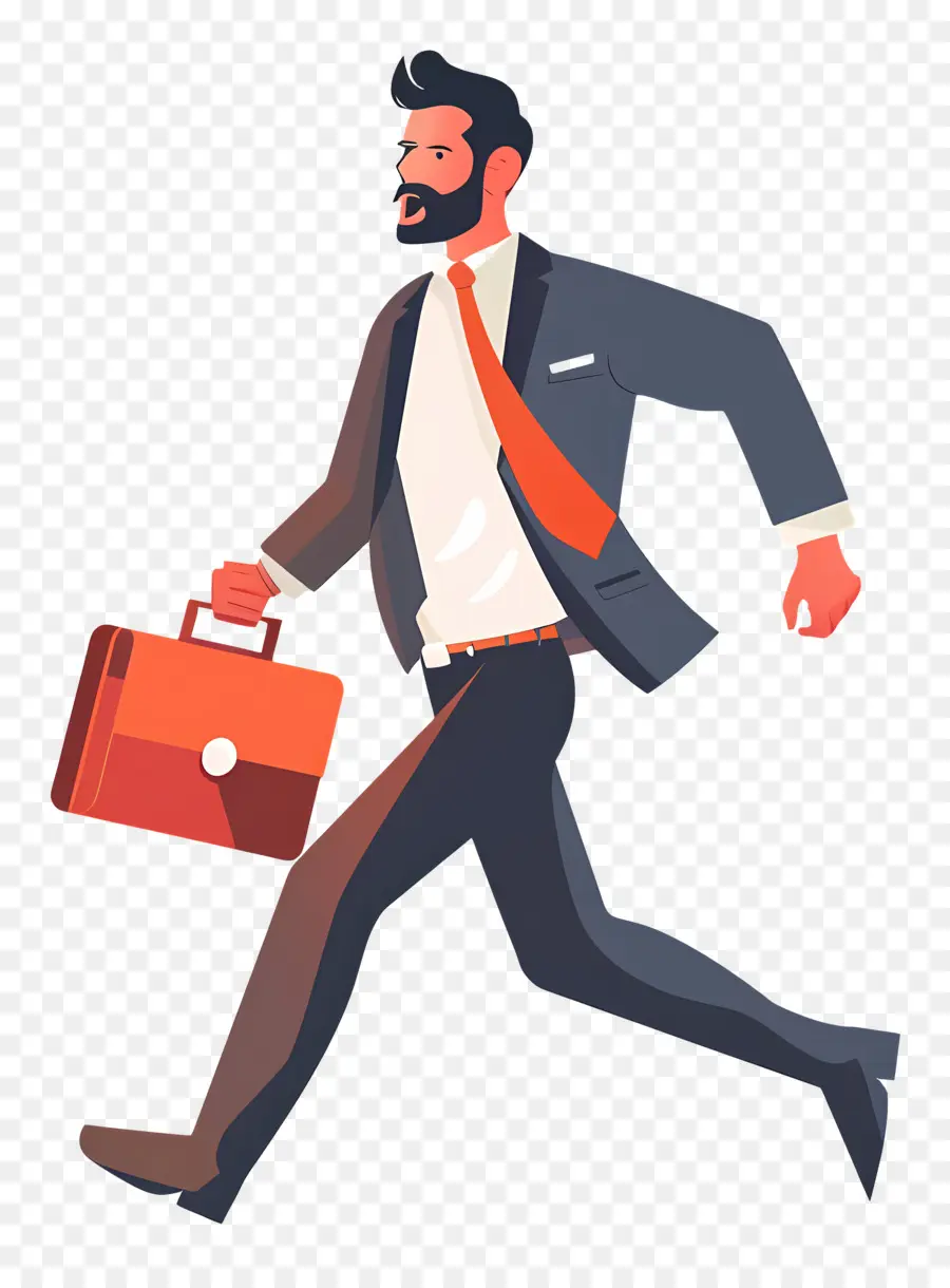 Empresario Corriendo，Hombre De Negocios PNG