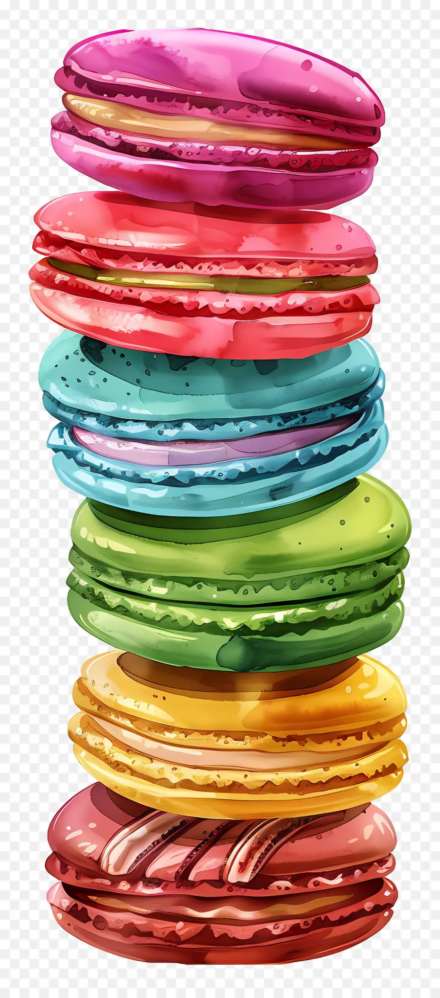 Pila De Macarrones，Macarrones PNG