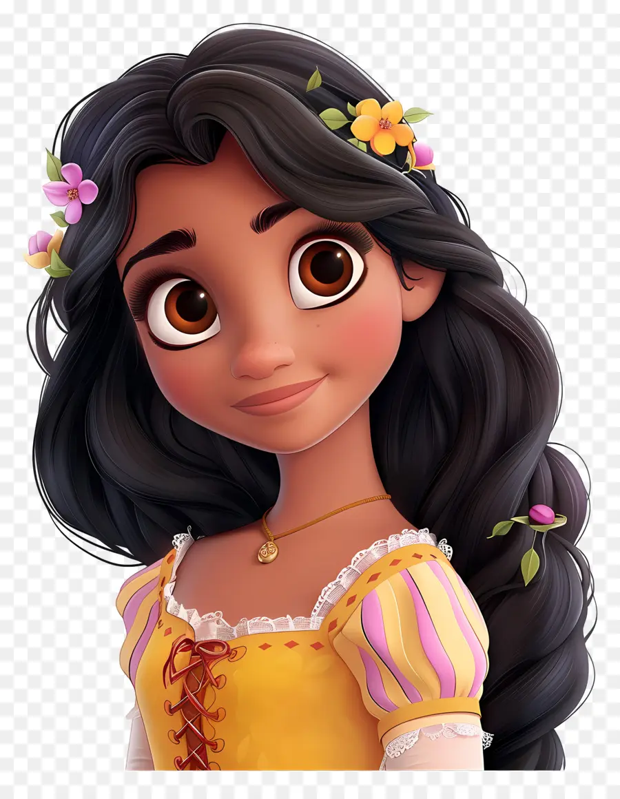 Princesa Rapunzel，Chica PNG