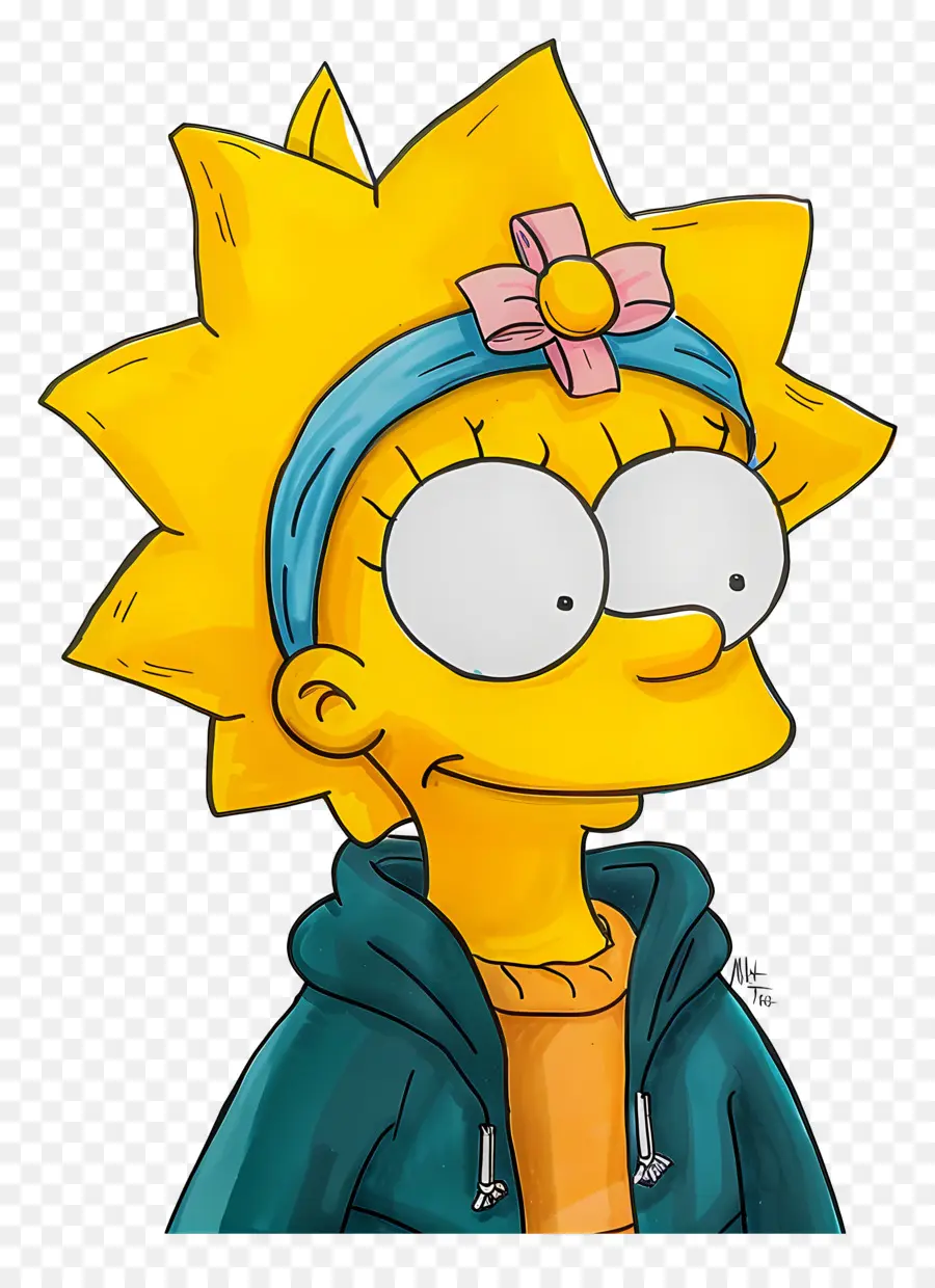 Maggie Simpson，Niña De Dibujos Animados PNG