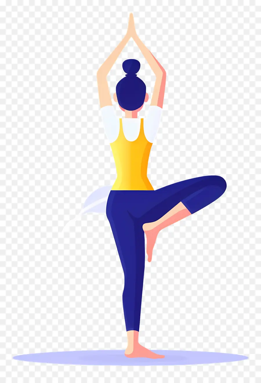 Chica Haciendo Yoga，Postura De Yoga PNG