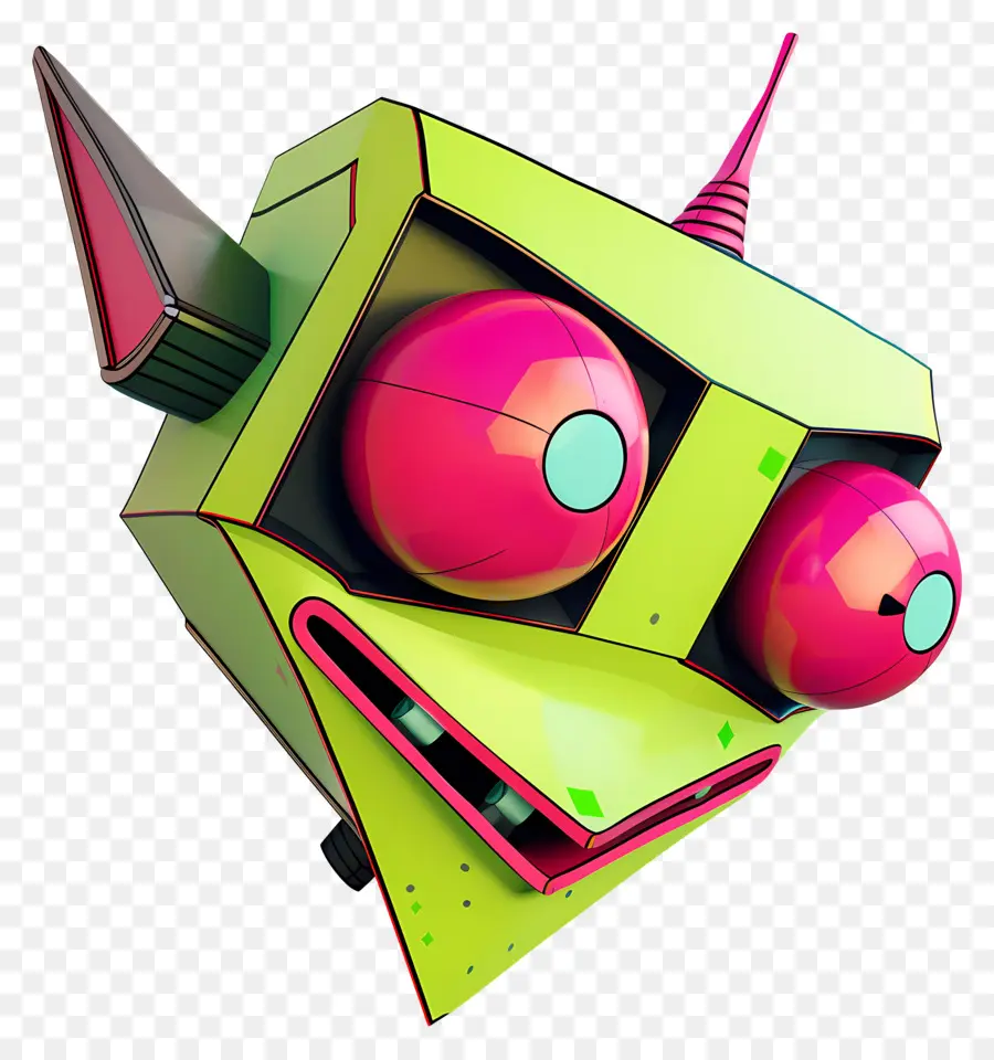 Invasor Zim，Cabeza De Robot PNG