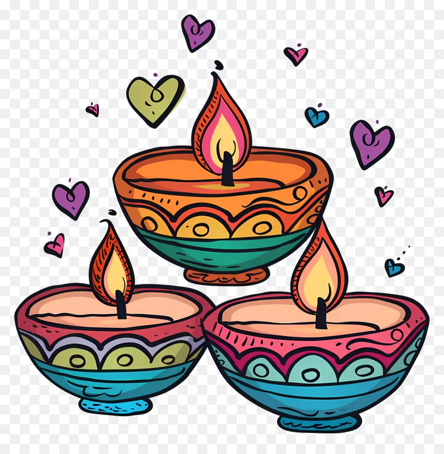 Diwali，Velas PNG