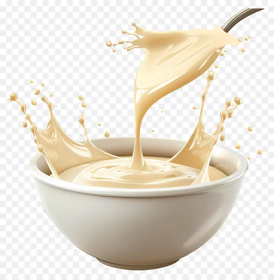 Leche Condensada，Cuenco Para Salpicaduras PNG