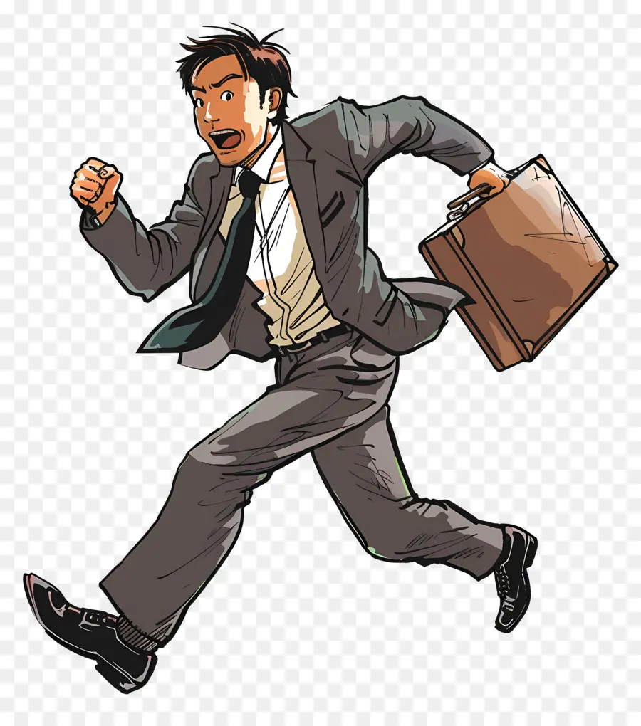 Empresario Corriendo，Hombre Corriendo PNG