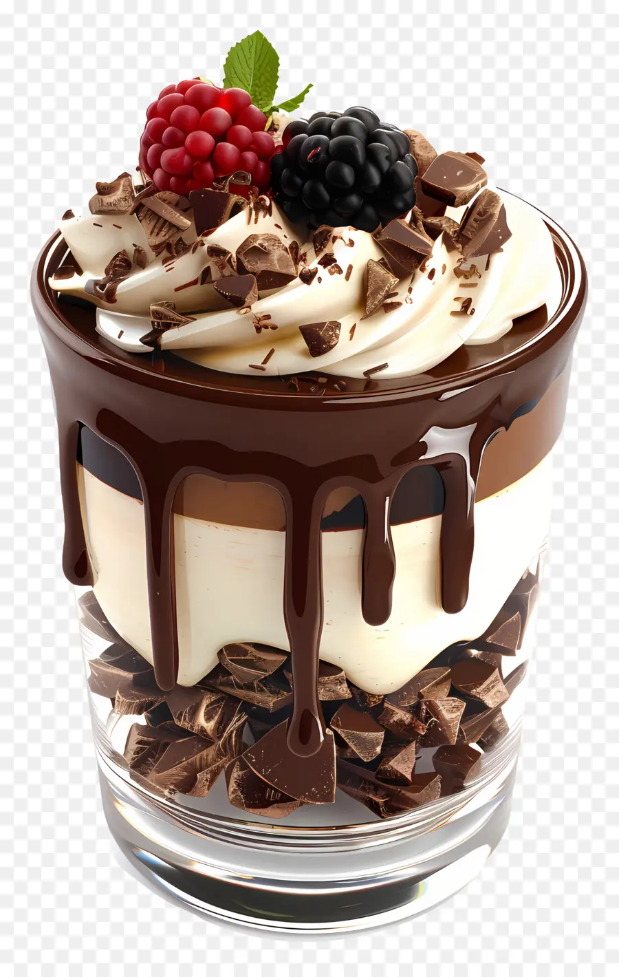 Parfait De Chocolate，Taza De Postre PNG