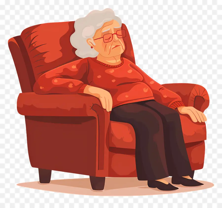 Anciana Cansada，Mujer Anciana PNG