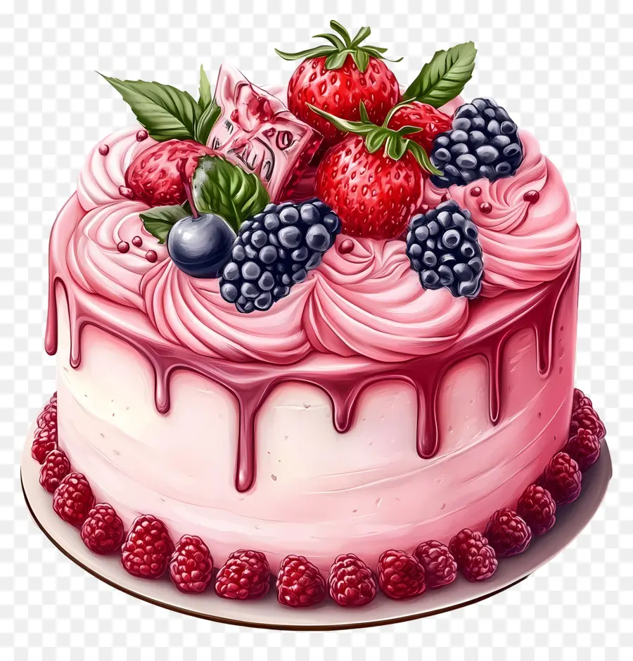 Decoración De Pasteles，Pastel De Frutas PNG