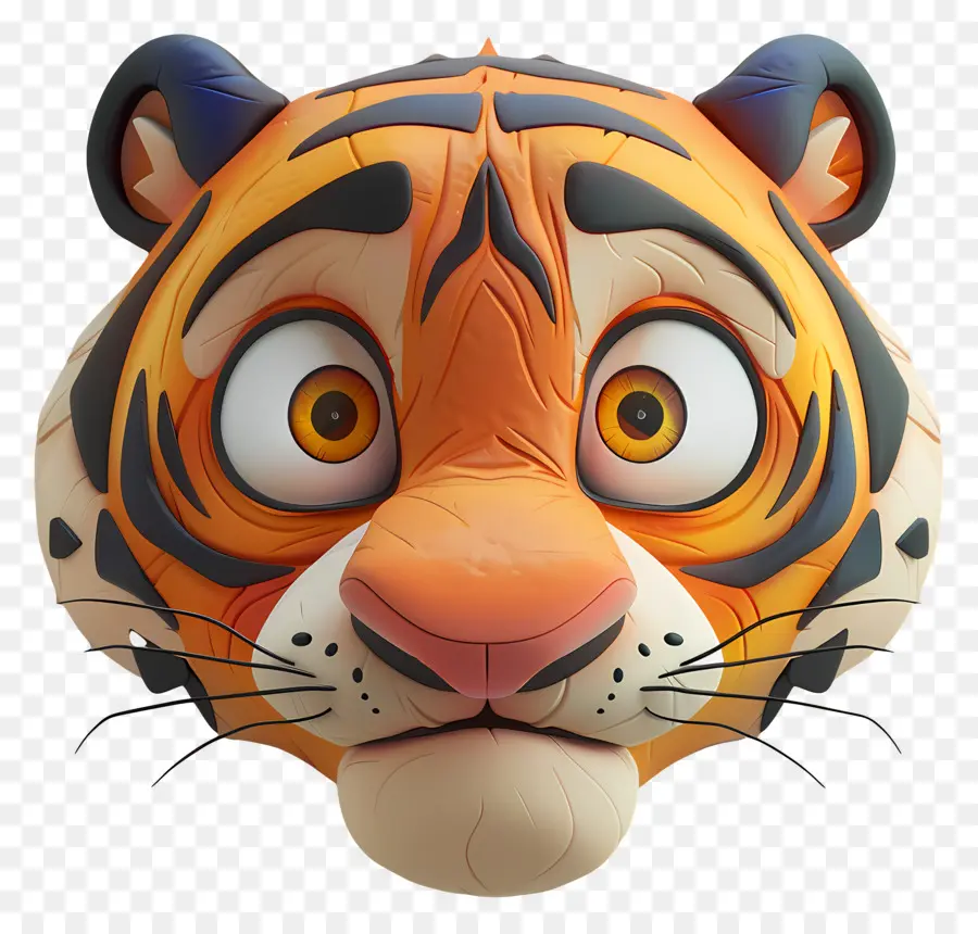 Cara De Tigre，Tigre De Dibujos Animados PNG