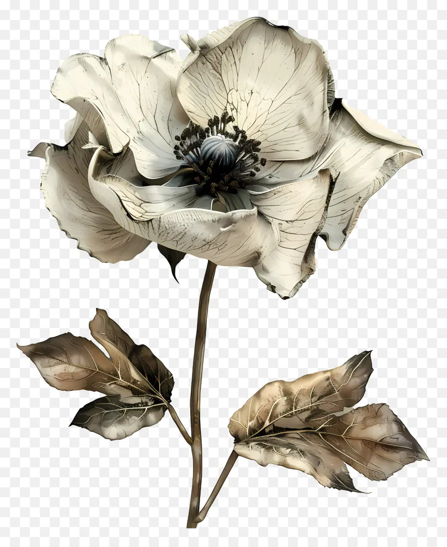 Flor Muerta，Flor Blanca PNG