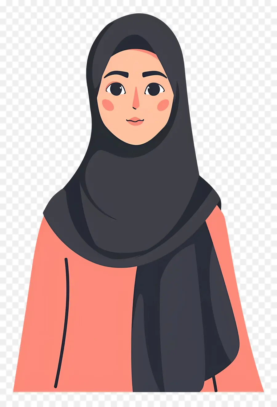 Chica Hijab De Dibujos Animados，Mujer PNG