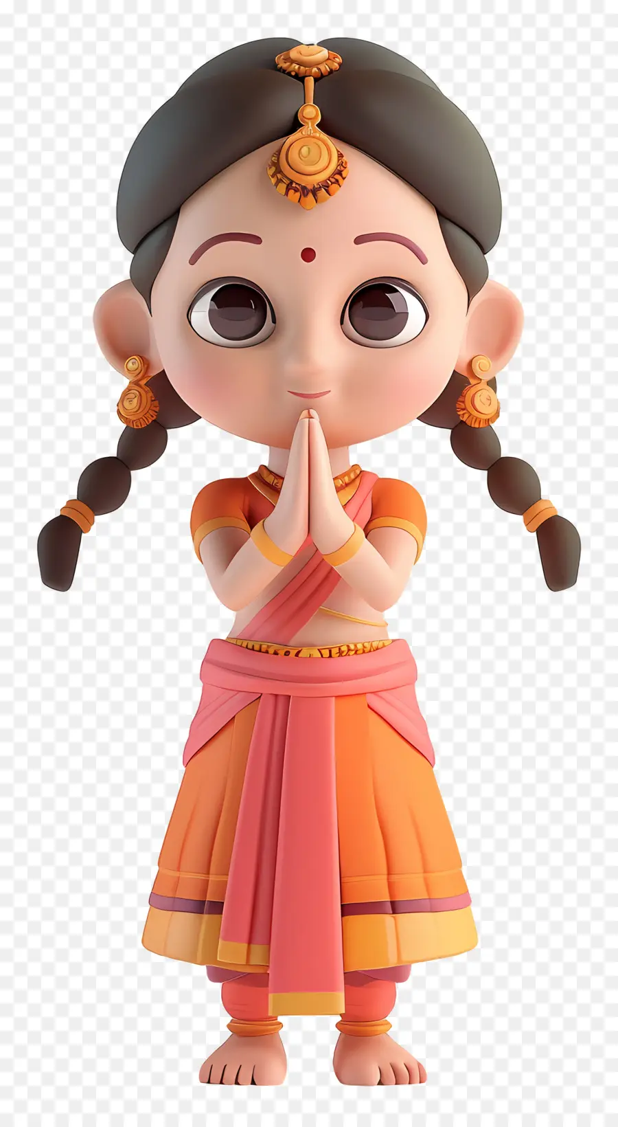 Niña India，Chica Tradicional PNG