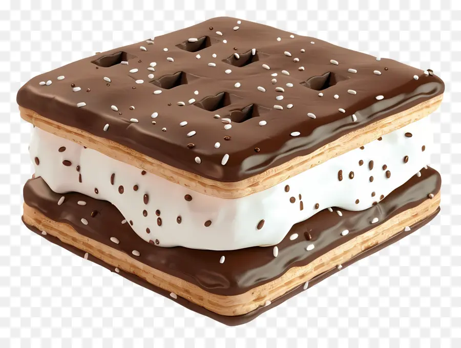 Sándwich De Helado，Chocolate PNG