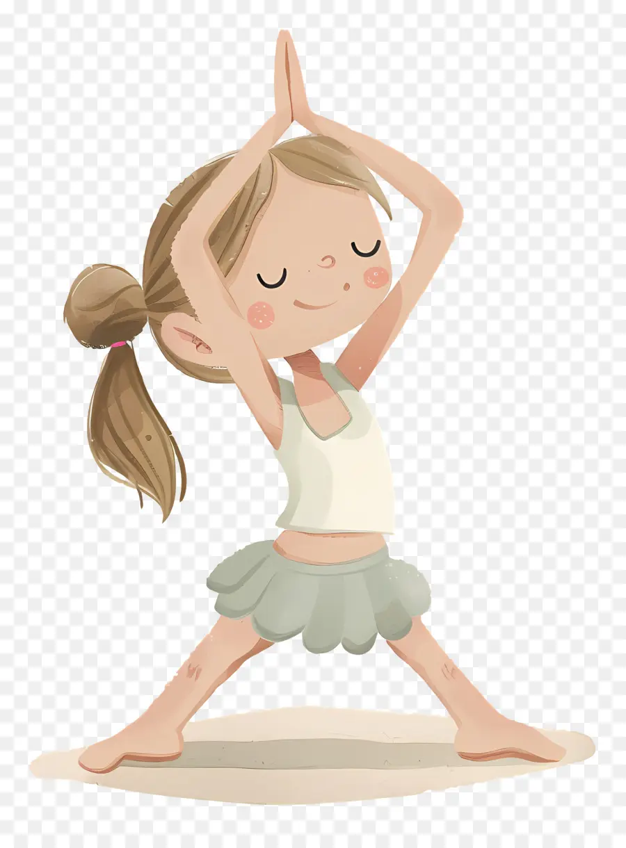 Chica Haciendo Yoga，Postura De Yoga PNG