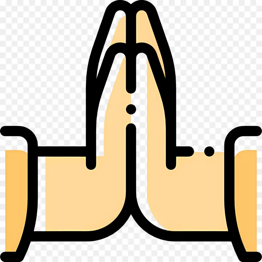 Namaste，Manos Orando PNG