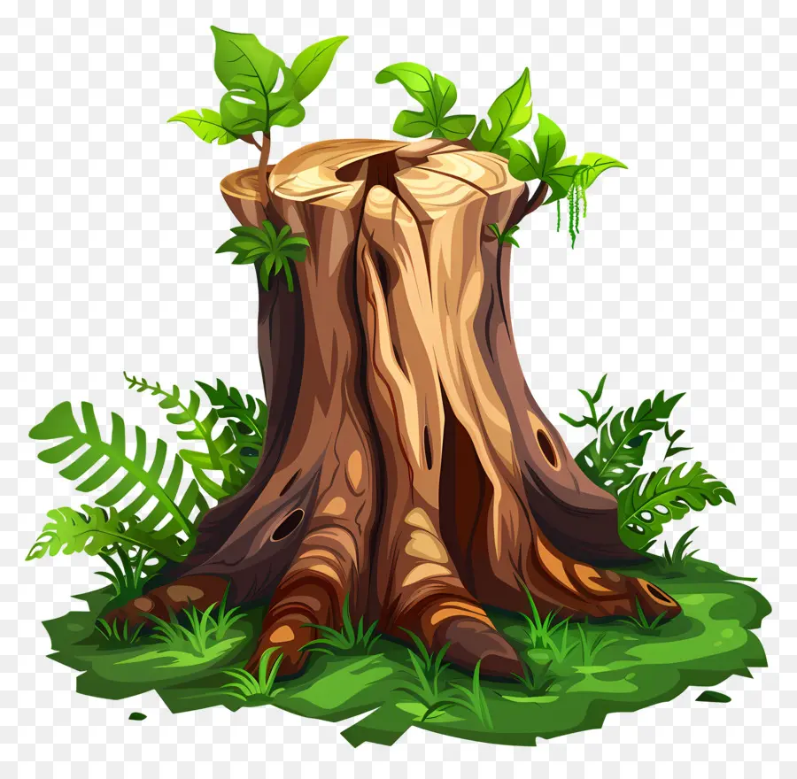 Tocón De árbol，Bosque PNG