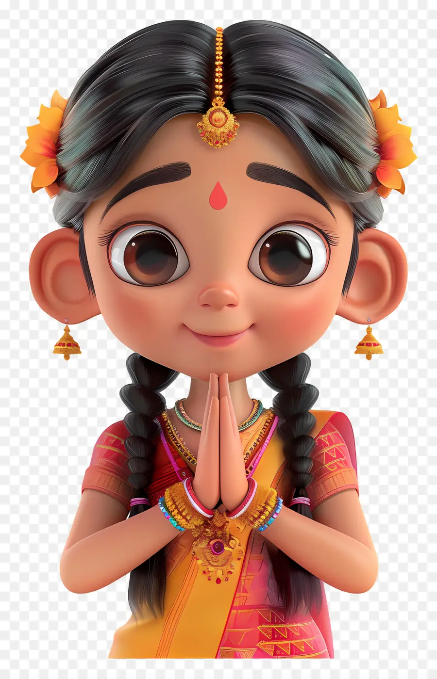 Niña India，Chica Tradicional PNG