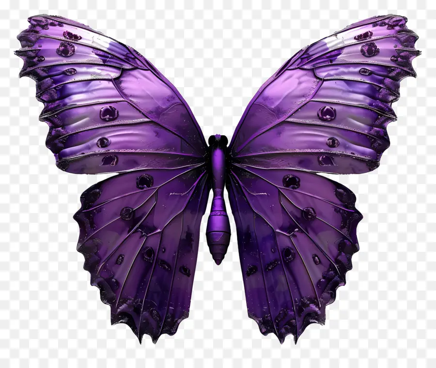 Mariposa Morada，Mariposa Negra Y Morada PNG